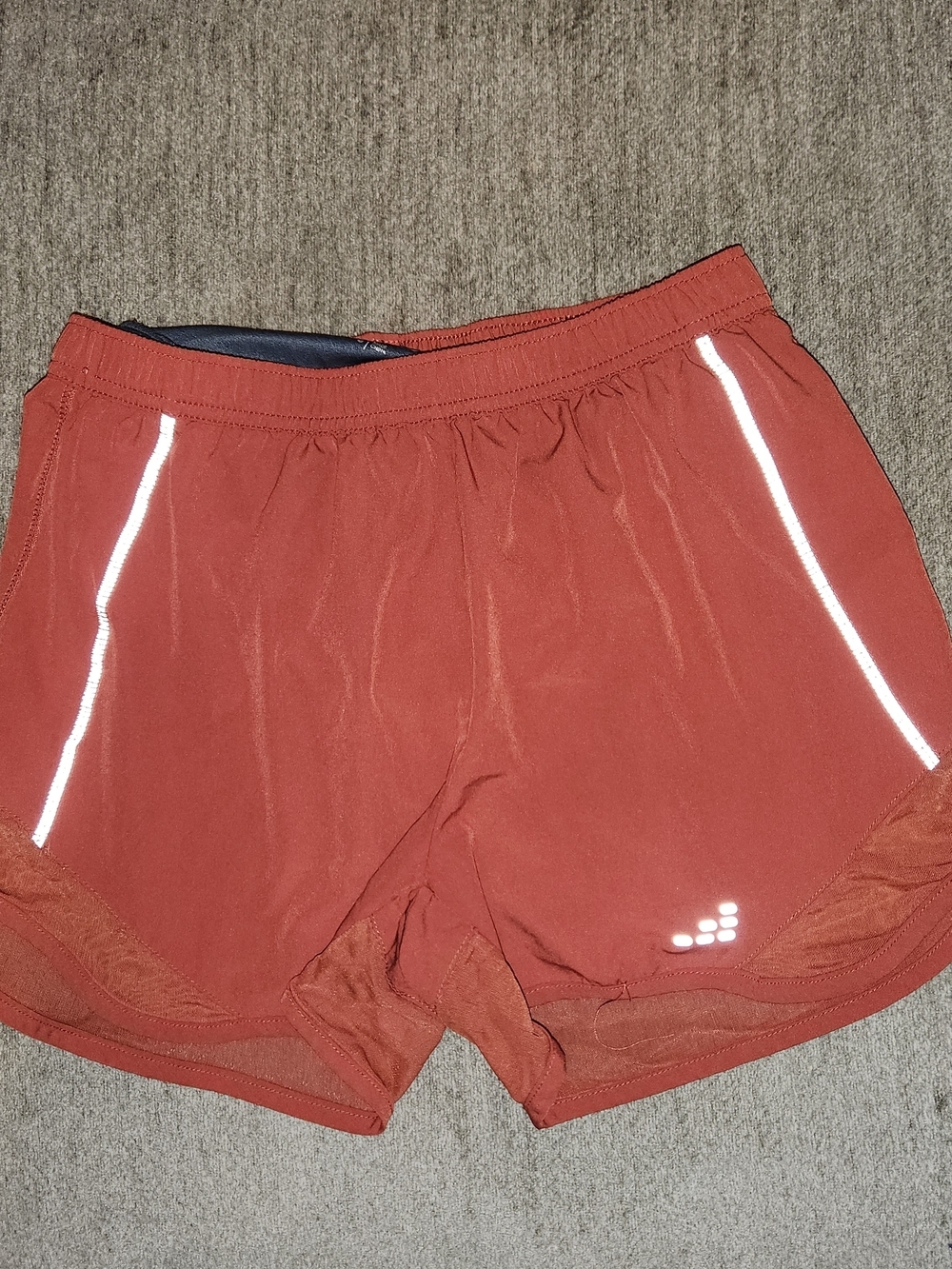 BCG Women's Cinnamon Running/Athletic Shorts with Reflective Accents Small